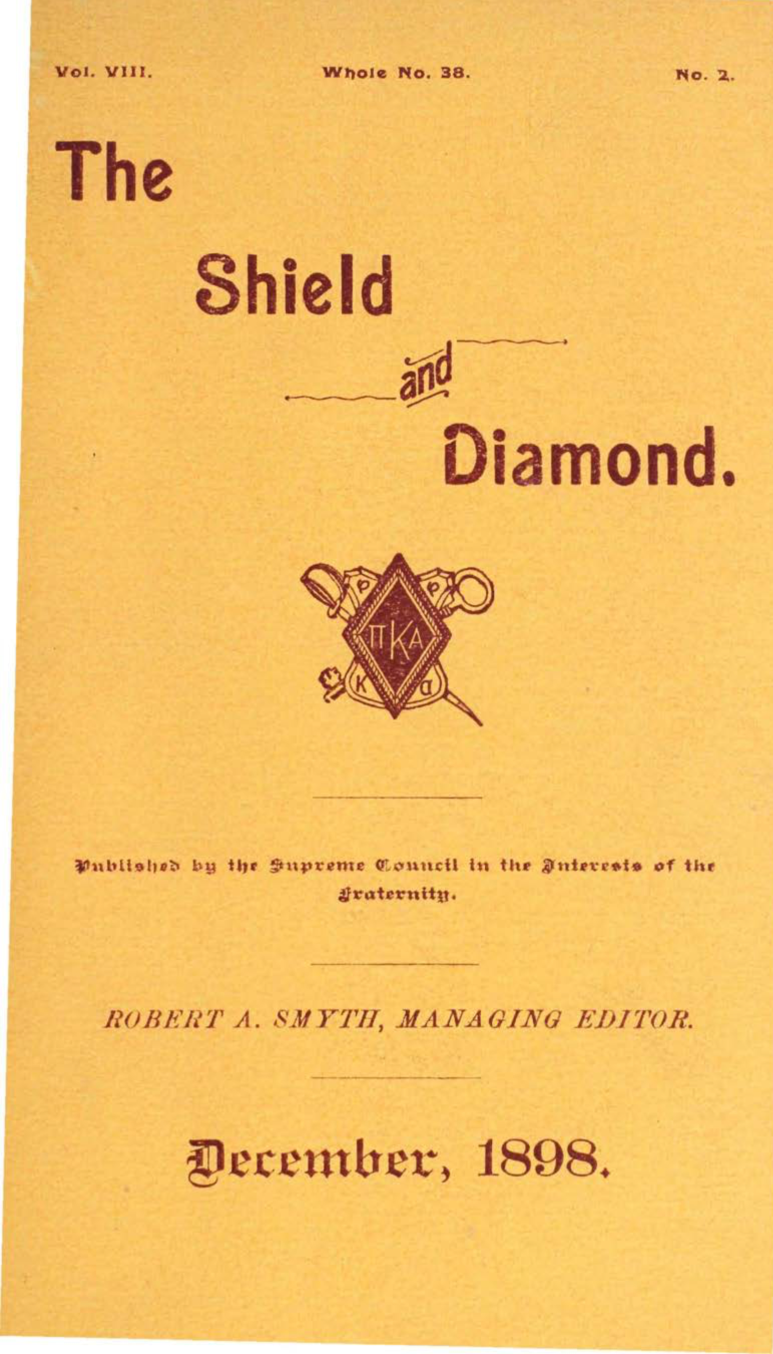 Shield and Diamond, Vol. 8, No. 2, December 1898